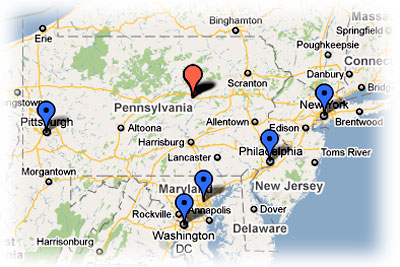 S & L Services, Inc. Map East Coast